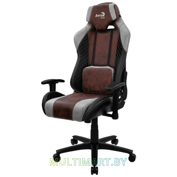 Кресло компьютерное AeroCool Baron Burgundy Red (черный/красный)
